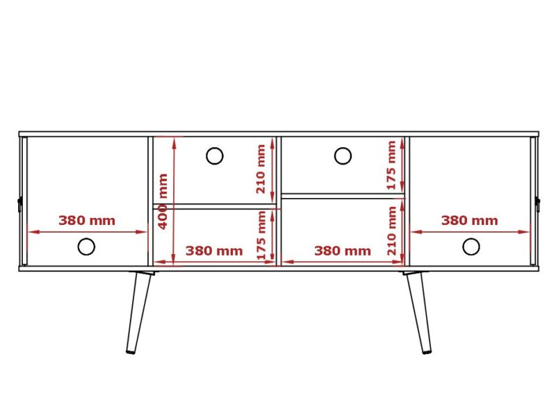 Rack Estrela Tv 60`` 1,60M - Patrimar - Image 3