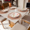 Mesa de Jantar Napoli Tampo de Vidro Off 4 Cadeiras Havaí - Image 5