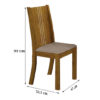 Mesa de Jantar Florença Tampo Off 4 Cadeiras Vitória - Image 2
