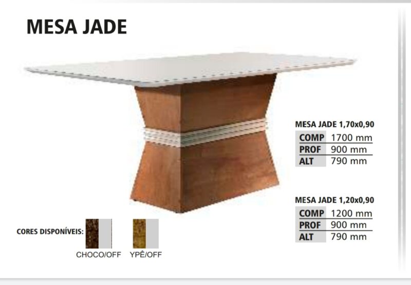Mesa Jade 1,20x0,90M 4 Cadeiras Villa Rica - Image 2