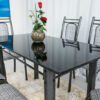 Mesa Cozinha Paris Tampo Pedra Indiano 140×75 6 Cadeiras Ferro Martelado - Teixeira - Image 4