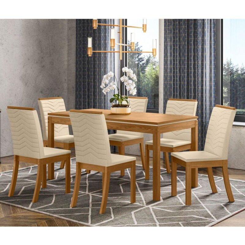 Mesa de Jantar 6 Lugares Chan 1400