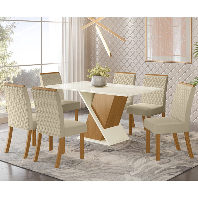 Mesa de Jantar 6 Lugares Solus 1600