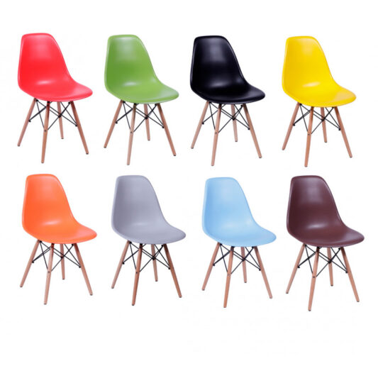 Cadeira Eames Base Madeira - Emporio