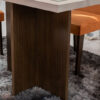 Mesa Berlim 120×80 Café Vidro Off 4 Cadeiras Athenas Veludo Cobre - Image 3