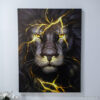 Quadro Leões Raios 90 X 120