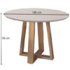 Mesa Natalle Tampo Off 100×100 c/4 Cadeiras Crystal - Image 3
