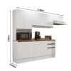 Armário de Cozinha 4 Peças Barcelona 2,60M - Salleto - Image 2