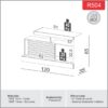 Rack R504 1,20M 1P Até 32´´ - Pradel Móveis - Image 3