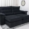 Sofá Retrátil Reclinável Emanuelly Veludo 2,30M - Image 2