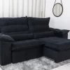 Sofá Retrátil Reclinável Emanuelly Veludo 2,30M - Image 3
