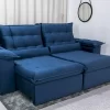 Sofá Retrátil Reclinável Emanuelly Veludo 2,30M