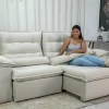 Sofá Retrátil Reclinável Emanuelly Veludo 2,30M - Image 25