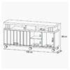 Rack Bancada Briz 1,36M TV até 50″ - HB Móveis - Image 8