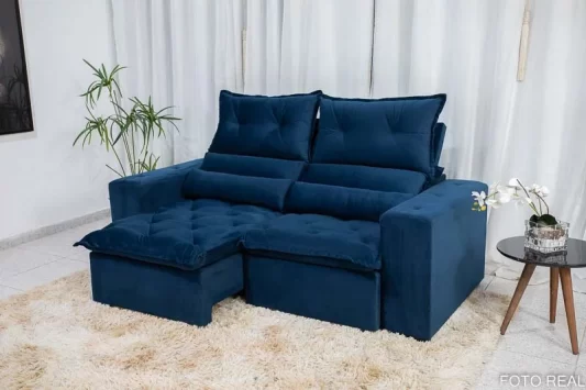 Sofá Retrátil Reclinável Mônaco 1,95M