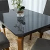 Mesa Jantar Londrina Imbuia Tampo Grafite 120×80 4 Cadeiras Veludo Grafite - Rufato - Image 6