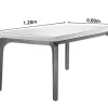 Mesa Jantar Londrina Imbuia Tampo Grafite 120×80 4 Cadeiras Veludo Grafite - Rufato - Image 8