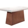 Mesa Jantar Luna Tampo MDF Vidro 1,20M - Rufato - Image 2
