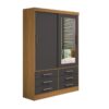 Roupeiro Meridian Plus 2P 6Gav 1,35M - D´ Doro