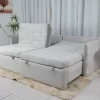 Sofá Retrátil e Reclinável Milano Luxo 2,00M Cinza - Image 4
