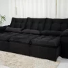 Sofá Retrátil Reclinável Grécia 2,70M Veludo - Image 37