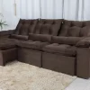 Sofá Retrátil Reclinável Grécia 2,70M Veludo - Image 12