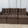 Sofá Retrátil Reclinável Grécia 2,70M Veludo - Image 13