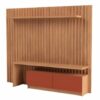 Painel Ripado c/Rack 2 Portas Basculantes TB183L 2,23M - Pradel Móveis - Image 4