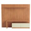 Painel Ripado c/Rack 2 Portas Basculantes TB183L 2,23M - Pradel Móveis - Image 7