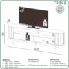 Rack Curvo 2Gav TB302 2,20M - Dalla Costa - Image 4