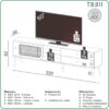 Rack TB311 c/Tela 2Gav 1P 2,20M - Dalla Costa - Image 3