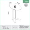 Mesa Auxiliar TB604 - Dalla Costa - Image 3