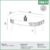 Mesa de Centro Tela TB611 - Dalla Costa - Image 3