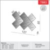 Painel Decorativo 3D Losango Espelhado TB83 - Dalla Costa - Image 5