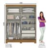 Guarda-Roupa Alexa B353 2 Portas Deslizantes - Briz - Image 7