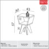Mesa de Canto Angular TB713 - Dalla Costa - Image 3