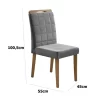 Mesa Jantar Madri 0,90x0,90 c/4 Cadeiras Las Vegas Tec Veludo - Minasplac - Image 10