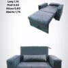 Poltrona Cama Trento Suede - Diviminas - Image 3