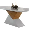 Mesa Dubai 1,80m Tampo MDF.Vidro Imbuia c/6 Cadeiras Athenas - Rufato - Image 9