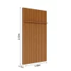 Painel Ripado Pratic TV até 60″ Largura 1,43m Freijó – Dj Móveis - Image 2