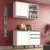Aéreo + Balcão Cozinha Pérola Larg. 1,20m - Salleto - Image 2