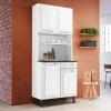 Kit Cozinha em Aço Pratika 4 Portas 1 Gaveta 0,80m Branco(1822) - Itatiaia