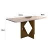 Mesa Jantar Madri 1,60×0,80 c/6 Cadeiras Las Vegas Tec Veludo – Minasplac - Image 2