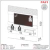 Painel Suspenso PA21 c/Nichos 180m - Pradel Móveis - Image 3