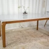 Mesa Jantar Londrina Imbuia Tampo OFF 1,80×0,90m 6 Cadeiras Luxo Veludo Grafite - Rufato - Image 2