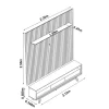 Painel Nobre Largura 2,30m + Rack Requinte Largura 2,12m C/LED Naturale/Off Gelius - Image 3