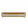 Painel Nobre Largura 2,30m + Rack Requinte Largura 2,12m C/LED Naturale/Off Gelius - Image 10