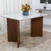Mesa Helo 120×80 Base Mel Tampo MDF Vidro Off 4 Cad. Roma Veludo Cinza - Image 6