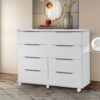 Cômoda Athenas 8 Gav Larg 1,21m - Rud Rack Móveis