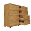 Cômoda Athenas 8 Gav Larg 1,21m - Rud Rack Móveis - Image 6